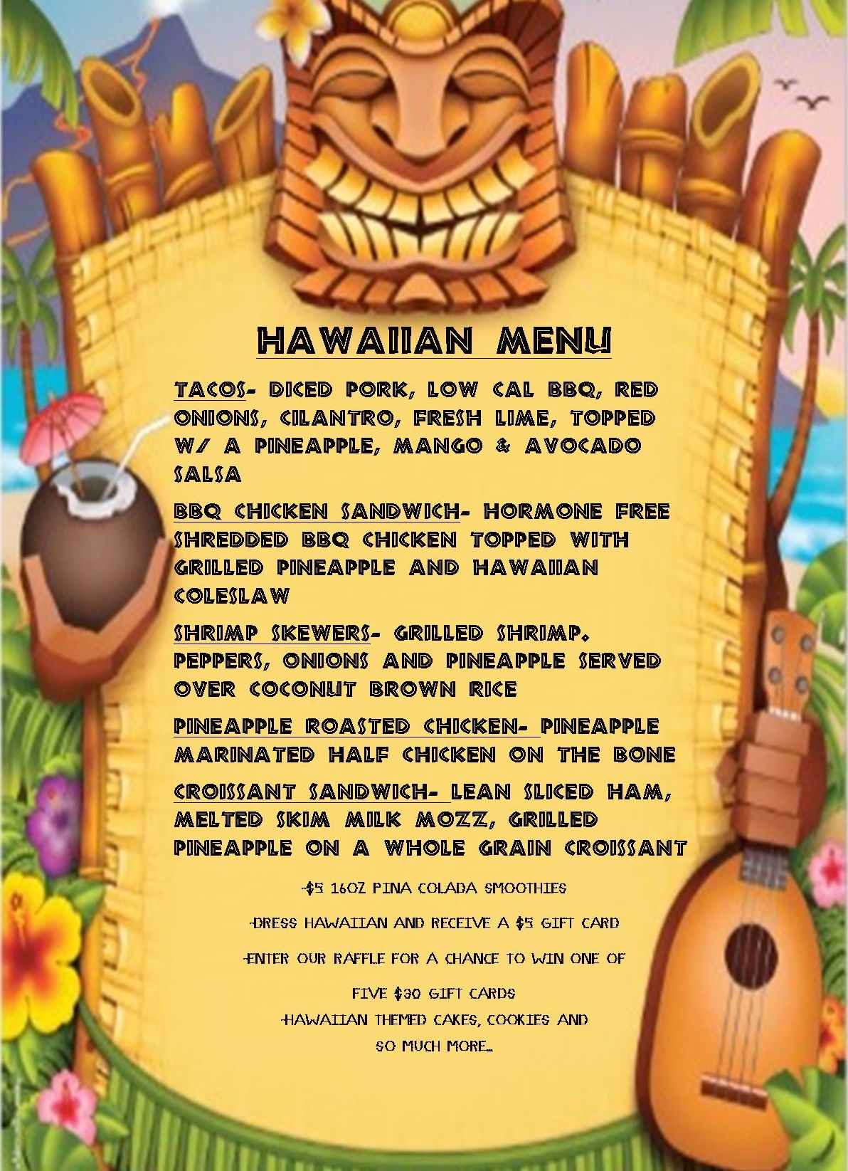 COME CELEBRATE OUR 3 YEAR ANNIVERSARY WITH US HAWAIIAN STYLE