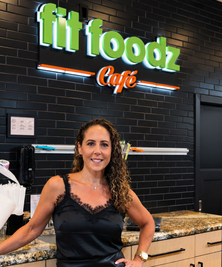 Susan Klein, founder of Fit Foodz Café, inside the café in Boca Raton, Florida.